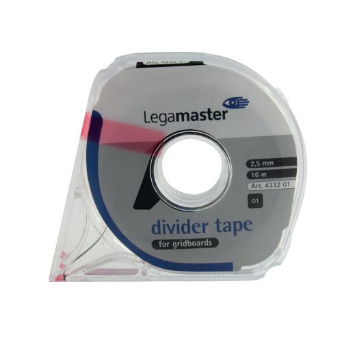 Use Legamaster Self-Adhesive Tape to create graphs and lines on your whiteboard. Just drag the included dispenser across the board surface to create an instant line of thin tape. The self-adhesive backing sticks easily and immediately, but can be removed for adjustment or reuse. It is ideal for offices or classrooms to display information in a clean and organised format.