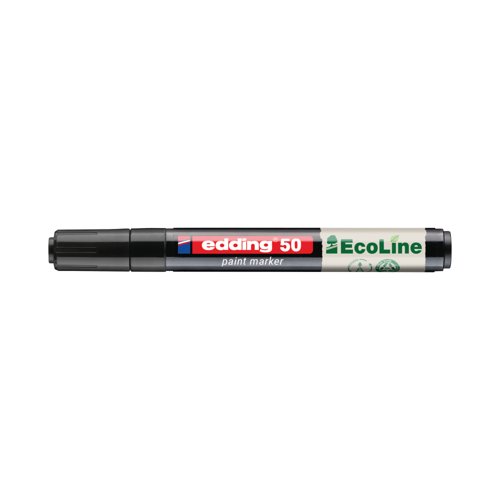 Edding E-50 Water-Based Paint Marker Medium Black (Pack of 10) 4-50-001/10