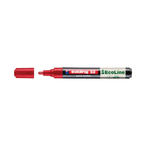 Edding E-50 Water-Based Paint Marker Medium Red (Pack of 10) 4-50-002/10