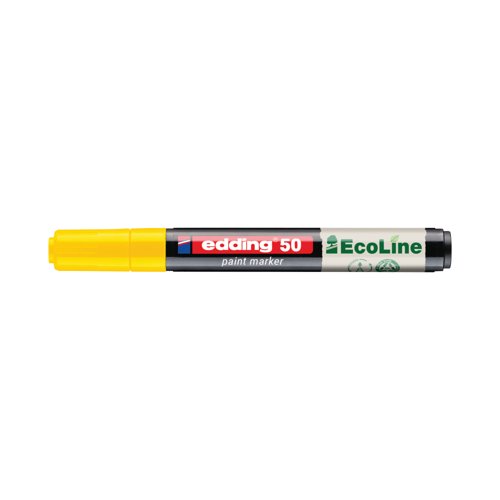 Edding E-50 Water-Based Paint Marker Medium Yellow (Pack of 10) 4-50-005/10