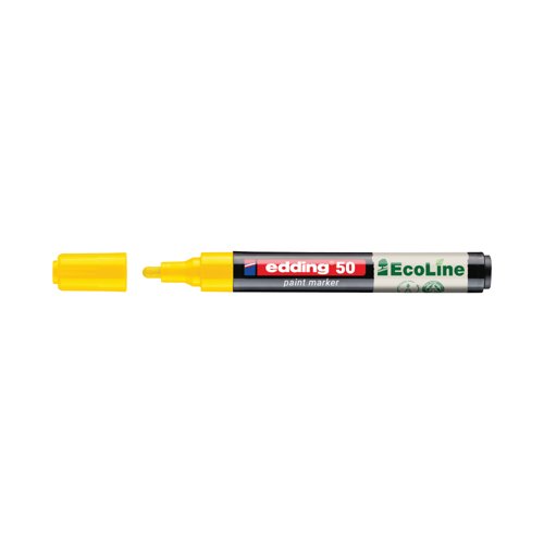 Edding E-50 Water-Based Paint Marker Medium Yellow (Pack of 10) 4-50-005/10