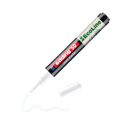 Edding E-50 Water-Based Paint Marker Medium White (Pack of 10) 4-50-049/10