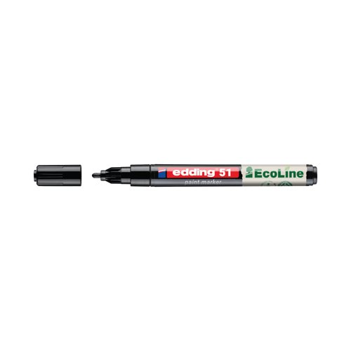 Edding E-51 Water-Based Paint Marker Fine Black (Pack of 10) 4-51-001/10