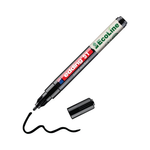 Edding E-51 Water-Based Paint Marker Fine Black (Pack of 10) 4-51-001/10