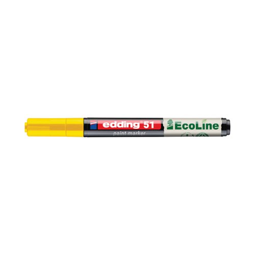 Edding E-51 Water-Based Paint Marker Fine Yellow (Pack of 10) 4-51-005/10