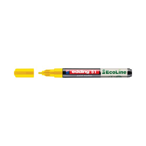 Edding E-51 Water-Based Paint Marker Fine Yellow (Pack of 10) 4-51-005/10
