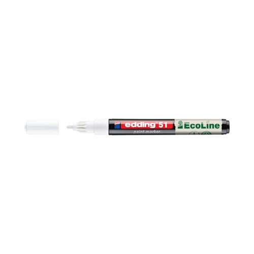 Edding E-51 Water-Based Paint Marker Fine White (Pack of 10) 4-51-049/10
