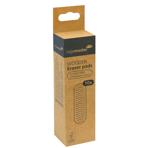 Legamaster Wooden Eraser Pad For Wooden Eraser (Pack of 10) 7-120425