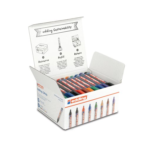 Edding Boardmarker 363 Whiteboard Markers Assorted (Pack of 50) 4-CP49 | Edding