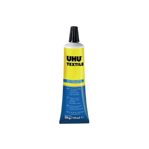 UHU 064662 Fabric Glue 19ml Blister Card 3-64662 ED42804