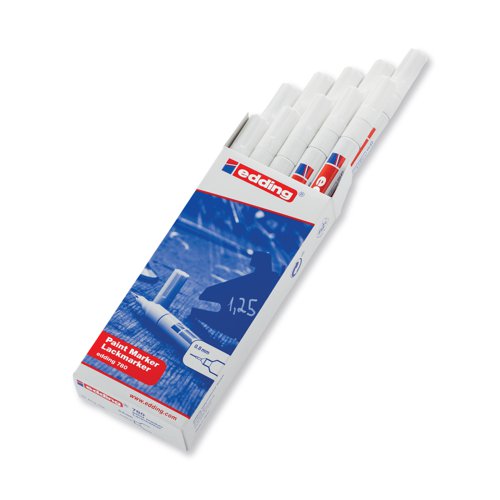 Edding 780 Paint Marker Extra Fine White (Pack of 10) 780-049