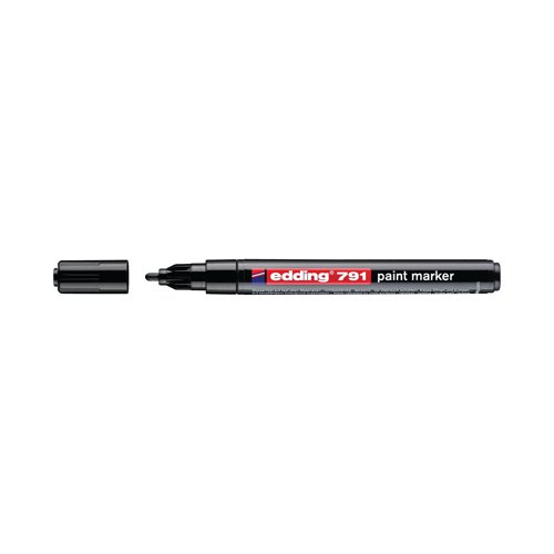 The edding paint marker has a line width of 2-4mm for permanent marking of all surface including: Metal, wood, glass, plastic, leather, porcelain, foils, cables and rubber. Suitable for making the markings clearly visible even in unfavourable light conditions, these paint markers are the perfect solution for marking in tough conditions. The paint marker's highly permanent ink is lightfast, fast-drying, highly opaque and smudge-proof. Durable indoors and outdoors these high quality, opaque black markers are supplied in a folding box of 10.