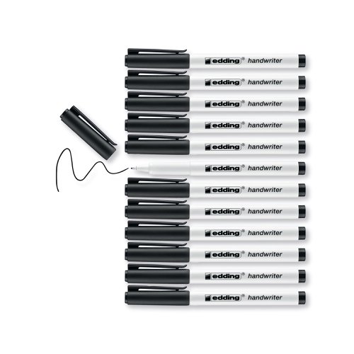 Edding Handwriter Pen Black (Pack of 42) 1408001 | Edding