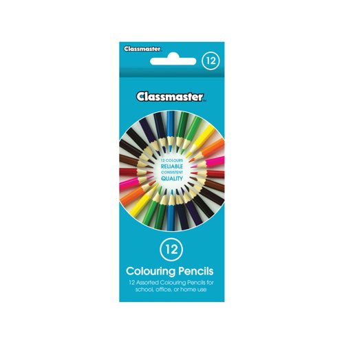 Classmaster Colouring Pencils Assorted (Pack of 12) CPW12