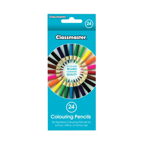 Classmaster Colouring Pencils Assorted (Pack of 24) CPW24 | Eastpoint