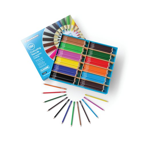 Classmaster Colouring Pencils Assorted (Pack of 288) CP288