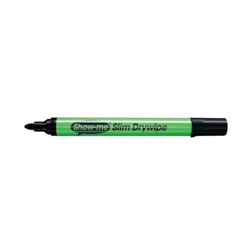 Show-me Drywipe Marker Medium Tip Black (Pack of 100) CP100