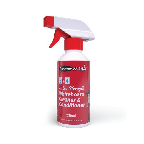 Show-me MAGIX Whiteboard Cleaner 250ml WCC Drywipe Board Accessories EG60135