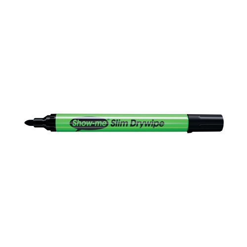 Show-me Drywipe Marker Medium Tip Black (Pack of 10) SDP | Eastpoint