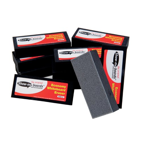 Show Me Whiteboard Eraser 12 Pack Ewe12