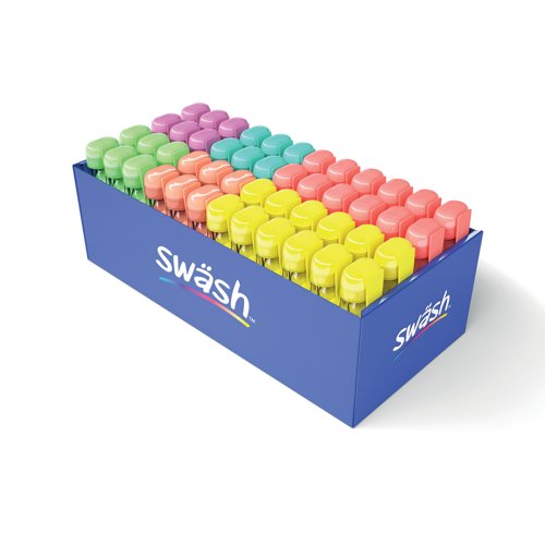Swash Premium Highlighters Assorted Pastel (Pack of 48) HLP48APT