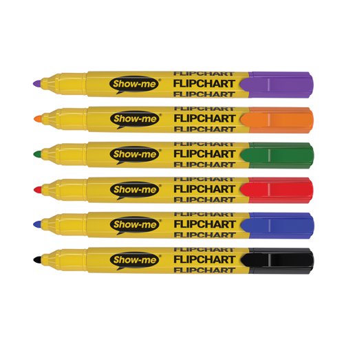 Show-me Flipchart Markers Assorted (Pack of 48) FCM48A | Eastpoint