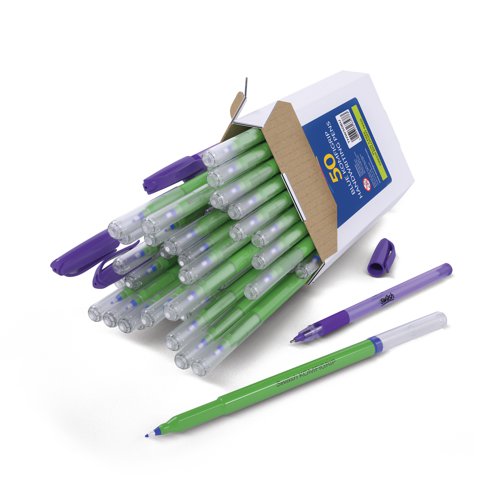 Swash Handwriting Pens Blue (Pack of 50) THW50BU | Eastpoint