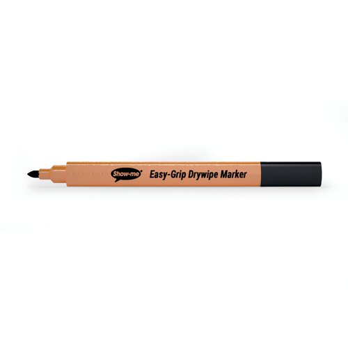 Show-me Whiteboard Pens Triangular Black (Pack of 10) EGWM10