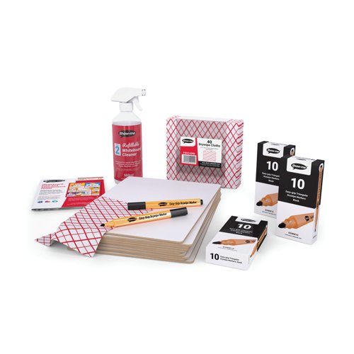 Show-me Plain Whiteboard x30 Wbrd Pen x30 Cloths x40 Cleaner x1 PFB30A