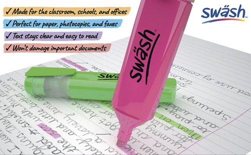 Swash Premium Highlighters Assorted (Pack of 48) HLP48A