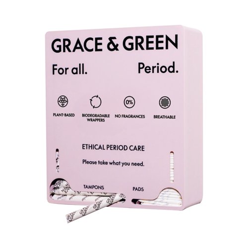 Grace and Green Standard Pad and Tampon Dispenser Clay GG_PPD_STANDARD