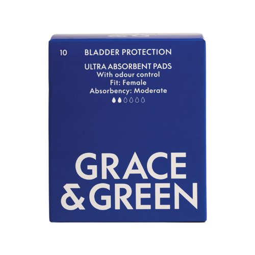 Grace and Green Bladder Pad Moderate Pack of 10 GG_BLAD_F_MOD21