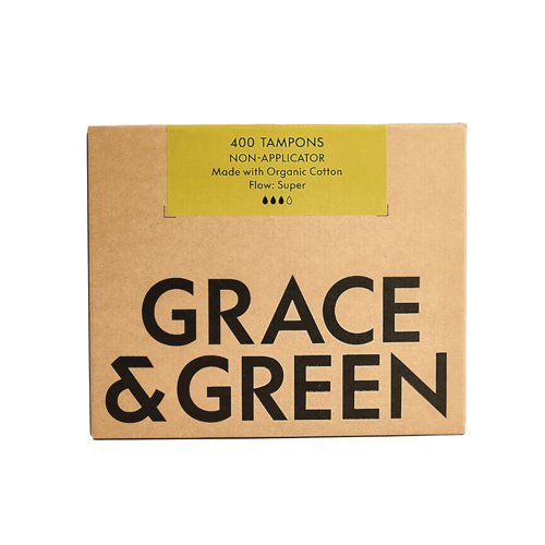 Grace and Green Organic Tampon Super Pack of 400 EU_OTS_BULK_002