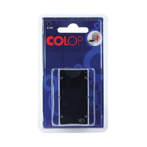 COLOP E/40 Replacement Ink Pad Black (Pack of 2) E40BK EM30508