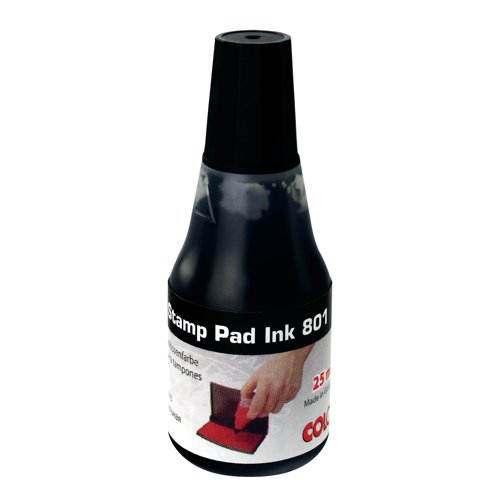 COLOP 801 Stamp Pad Ink 25ml Black 801BK | Colop