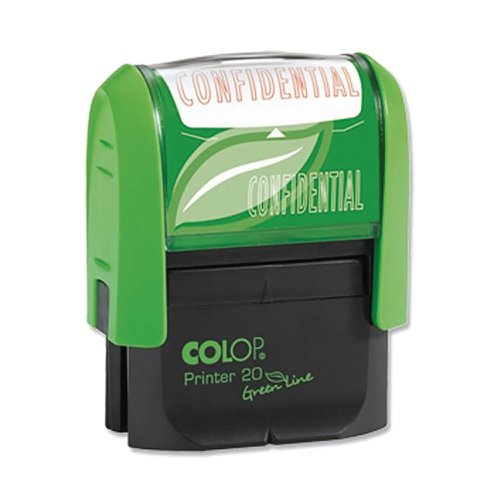 COLOP Green Line Word Stamp CONFIDENTIAL Red GLP20CONF | Colop