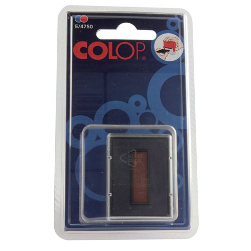 COLOP E/4750 Replacement Ink Pad Blue/Red (Pack of 2) E4750 | Colop