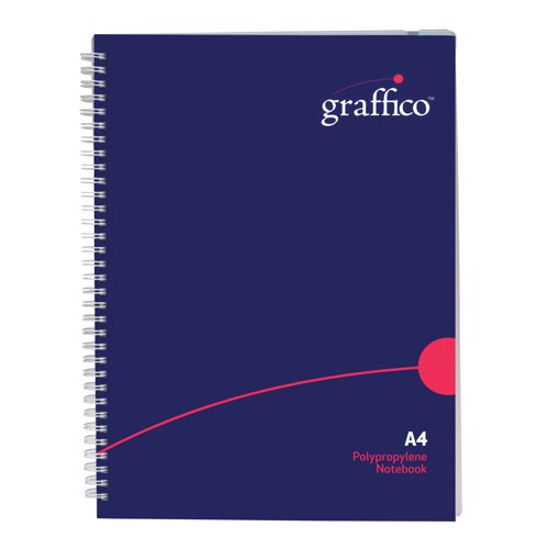 Graffico Polypropylene Wirebound Notebook 140 Pages A4 EN08818 | 