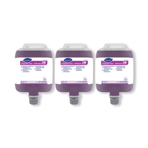 Suma Bac Conc D10 Concentrated Detergent Disinfectant 2L (Pack of 3) 101109350
