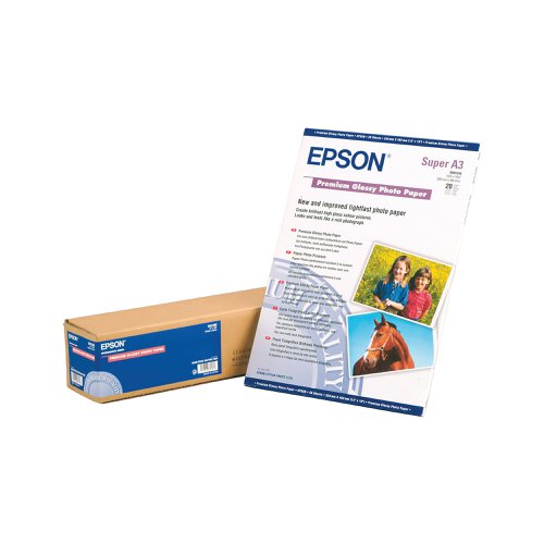 Epson Premium Glossy Photo Paper A3 255gsm (Pack of 20) C13S041315