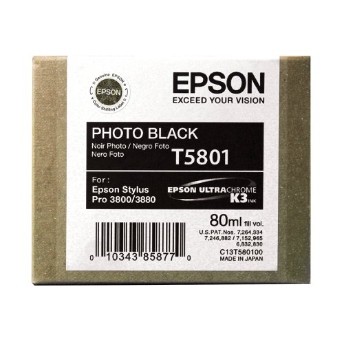 Epson T5801 Ink Cartridge Photo Black C13T580100