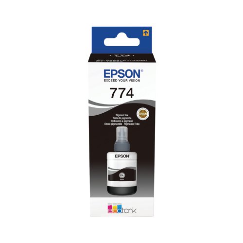 Epson 774 Ink Bottle EcoTank 140ml Pigment Black C13T774140