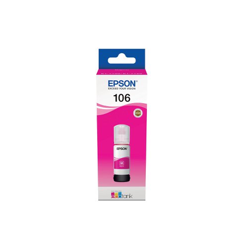 Epson 106 Ink Bottle Ecotank Magenta C13T00R340