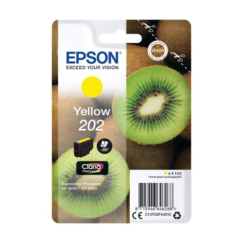 Epson 202 Premium Ink Claria Kiwi Yellow C13T02F44010