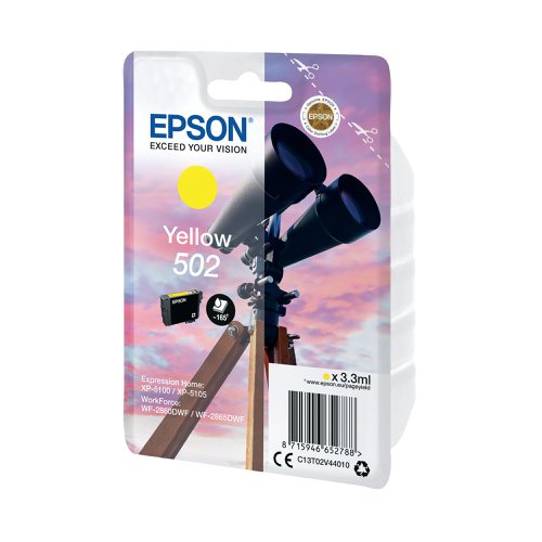 Epson 502 Ink Cartridge Binoculars Yellow C13T02V44010