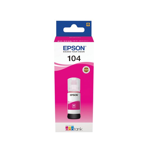 Epson 104 EcoTank Ink Bottle Magenta C13T00P340