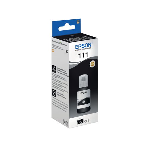 Epson 111 Ink Bottle EcoTank Pigment Black C13T03M140