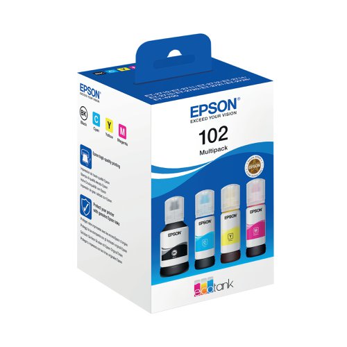 Epson 102 Ecotank CMYK Multipack C13T03R640