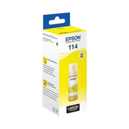 Epson 114 EcoTank Ink Bottle Yellow C13T07B440