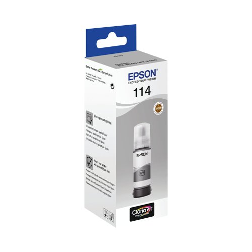 Epson 114 EcoTank Ink Bottle Grey C13T07B540